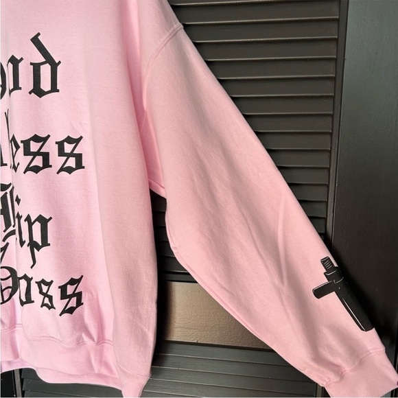 Jeffree Star Beauty Forever Pink Graphic Crewneck Sweatshirt, Size Large, NWOT - Picture 6 of 12